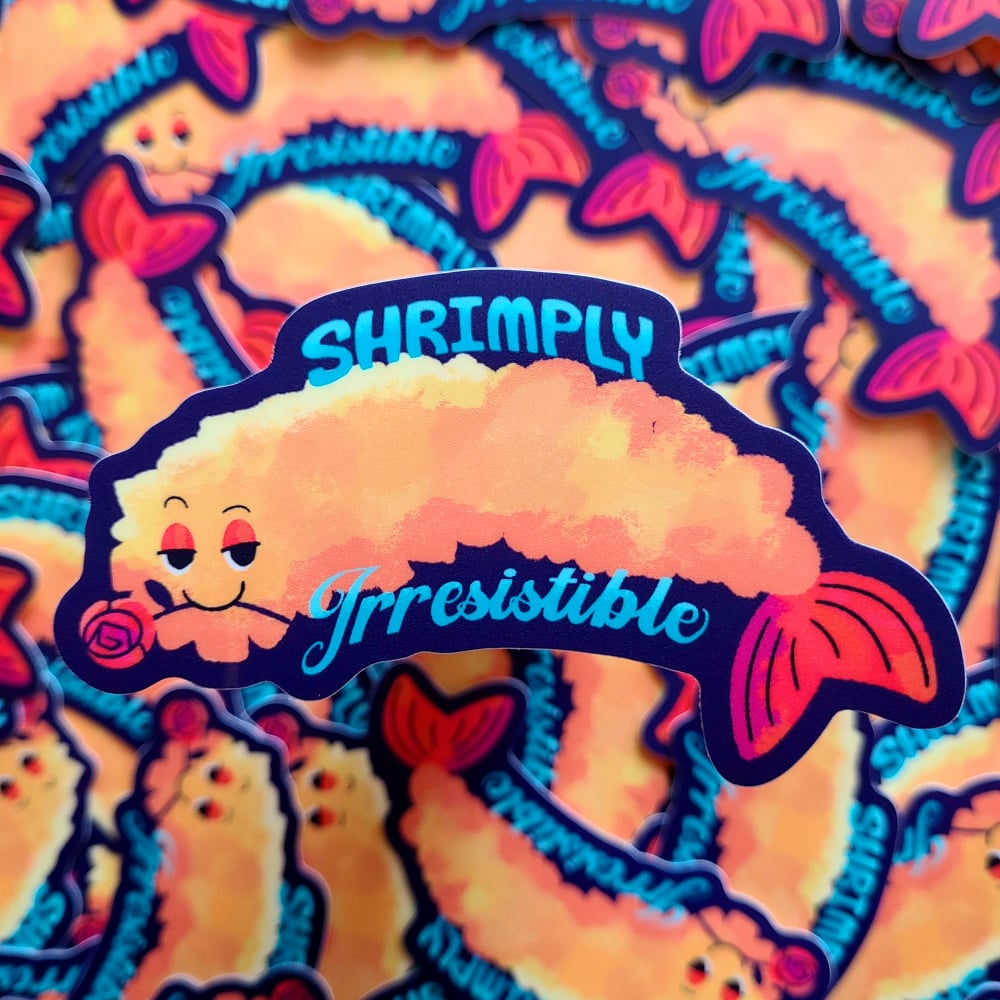 Image of Shrimply Irresistible Sticker