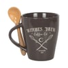Witches coffee mug and teaspoon gift set