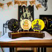 Image 1 of Mini Tiered Tray Signs Fall and Halloween Decor