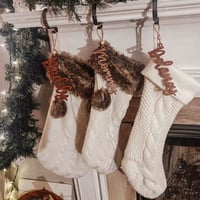 Image 1 of Rustic Christmas Stocking Name Tags