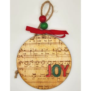 Image of Joy To The World Wooden Christmas Ornament