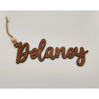 Image 2 of Rustic Christmas Stocking Name Tags