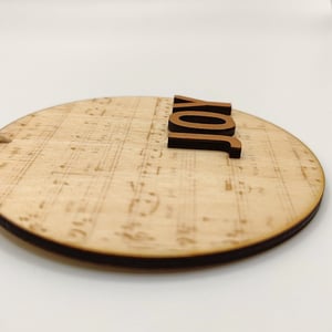 Image of Joy To The World Wooden Christmas Ornament