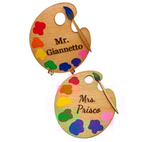 Image 4 of Personalized Paint Palette Sign for Art Teacher