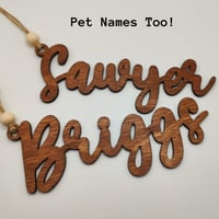 Image 3 of Rustic Christmas Stocking Name Tags