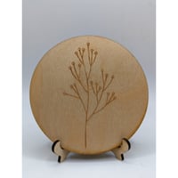 Image 4 of Handcrafted Wildflower Wood Coaster Set (set of 5)