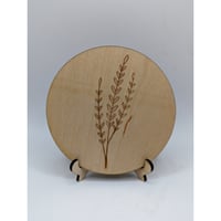 Image 5 of Handcrafted Wildflower Wood Coaster Set (set of 5)