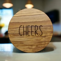 Image 5 of Sweet and Salty Wooden Coaster Set (Double Sided)