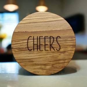 Image of Sweet and Salty Wooden Coaster Set (Double Sided)