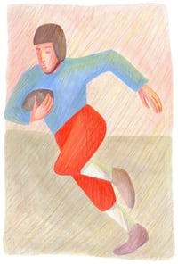 Image 1 of Rugby boy - original painting