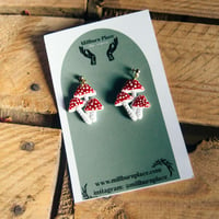 Image 5 of Triple Mushroom Earrings by Millburn Place