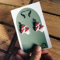Image 1 of Triple Mushroom Earrings by Millburn Place