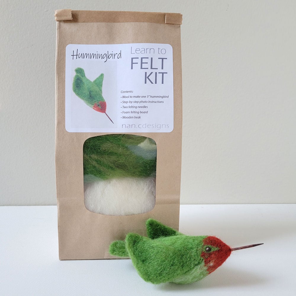 Hummingbird - Needle Felting Kit