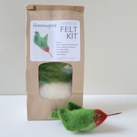 Image 1 of Hummingbird - Needle Felting Kit