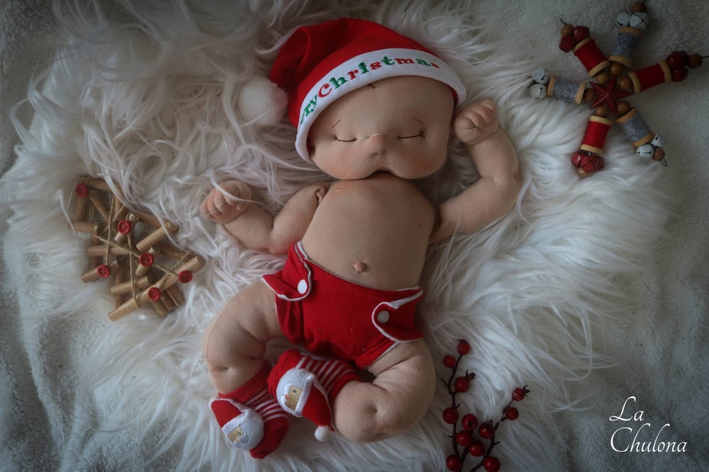 Image of Gaspar- 16 inch Christmas Baby Doll