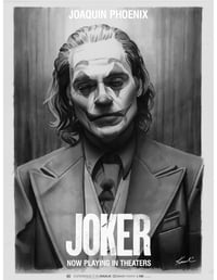 Joker (Black and White) Print
