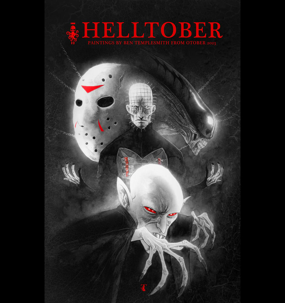 Image of HELLTOBER 2023 PROCESS ART BOOK & PRINTS