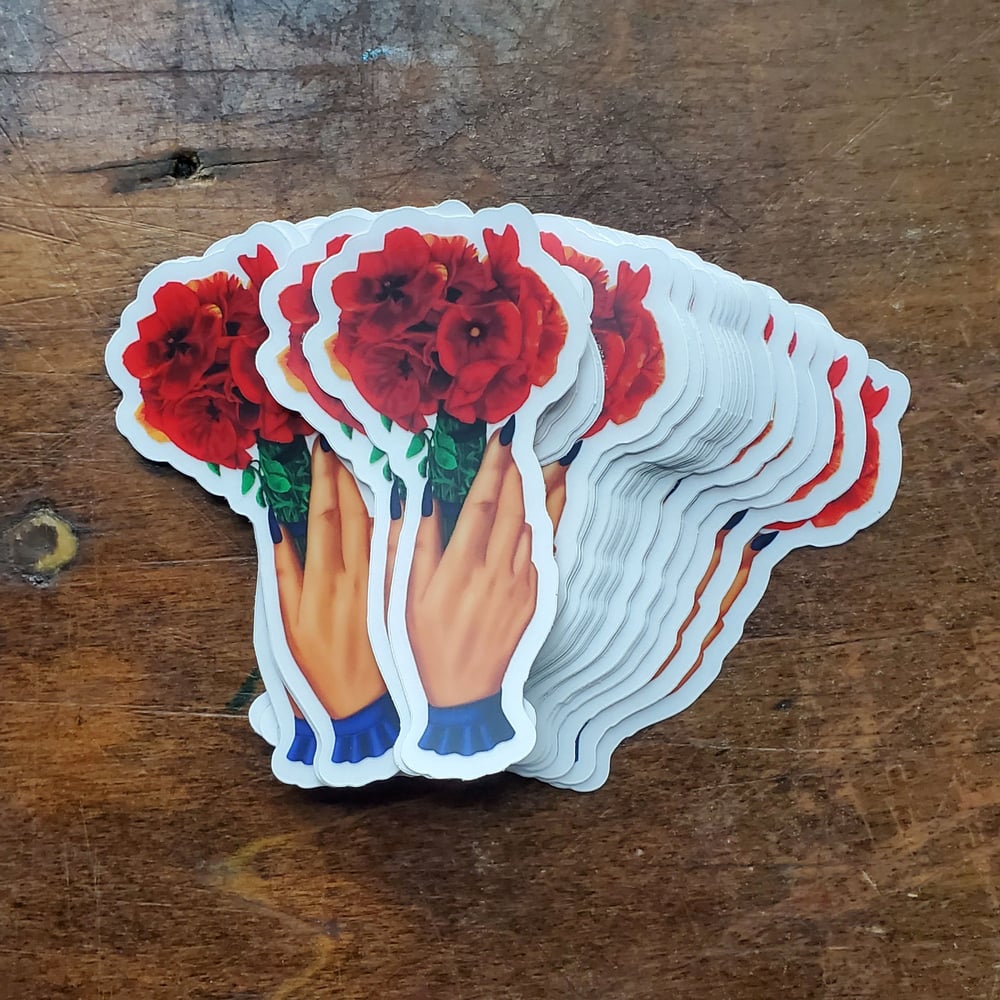 Image of Bouquet of Eternal Slumber Sticker