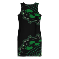 Image 2 of Fitted Dress “Goanna Tracks”