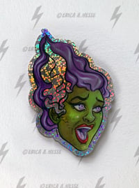 Screaming Bride Glitter Sticker