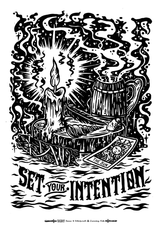 A3 ART PRINT FROM ISSUE 4 SET YOUR INTENTION Hwaet!Zine