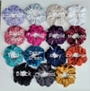 Thick velvet scrunchies