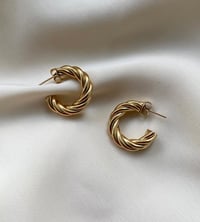 GOLD HOOP EARRING JEWELLERY 