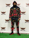 BossFitted Black and Red Men's Joggers
