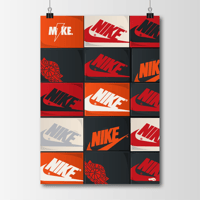 Image 1 of Sneaker Poster Nike Air Boxes Hypebeast Print