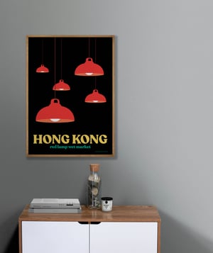 Image of Red Lamp Wet Market Poster