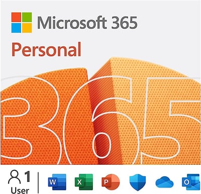 Image of SERVICE: MICROSOFT 365 PERSONAL, 1-Year Subscription - For PC, Mac, iOS, Android, And Chromebook. 
