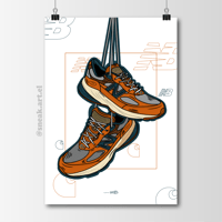 Image 1 of Sneaker Poster New Balance 990 V6 x Carhartt Made in USA Hypebeast Print