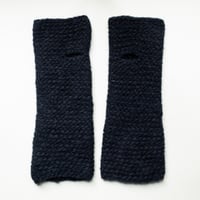 Image 2 of Wrist Worms, Chunky, Very dark Navy Blue, almost Black