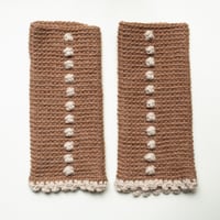 Image 2 of Wrist Worms, Dots, Almond & Beige