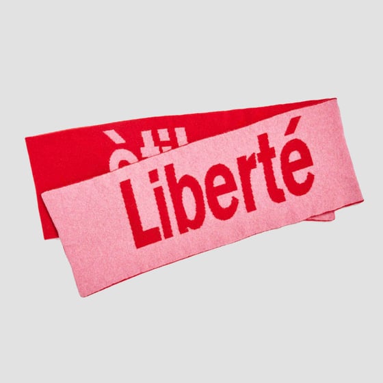 Image of LES Scarf French Rose & Rogue by Black & Beech