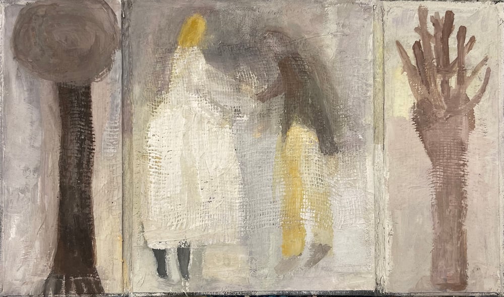 Image of Pisák Krisztina: Pár a téli erdőben