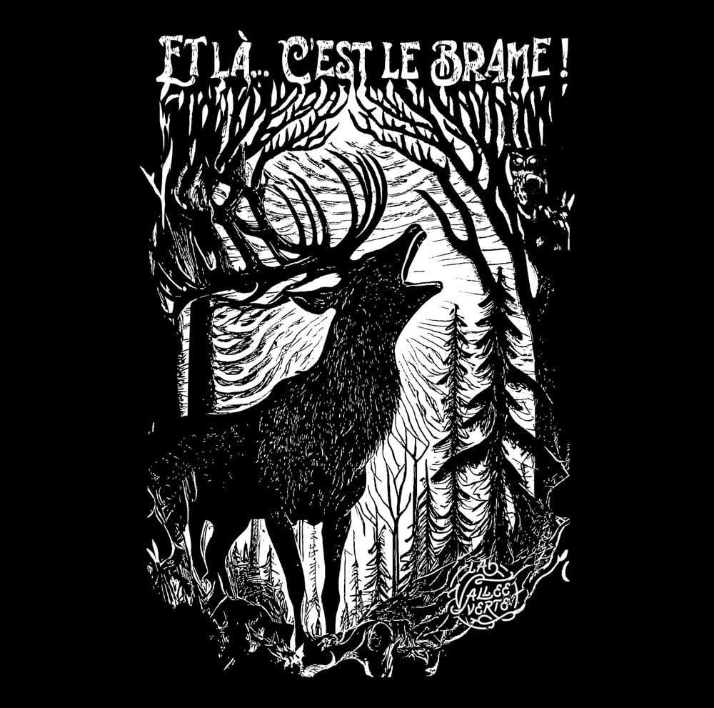 Tee-shirt homme noir "Et là... c'est le brame !"