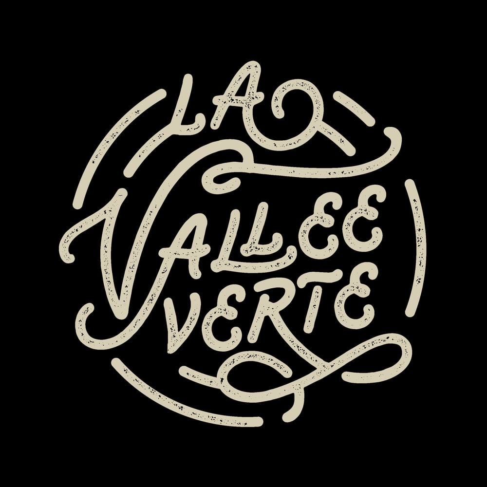 Tee-shirt femme noir "La Vallée Verte"