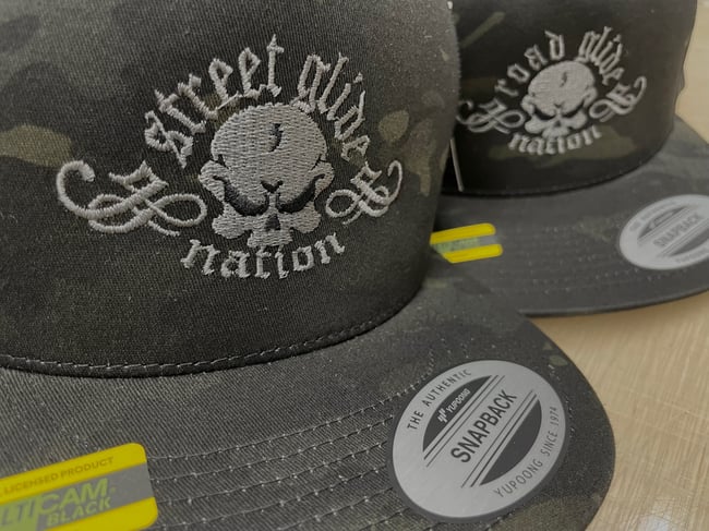 Black Camo Snapback Tribal Logo Street Glide Road Glide Road King