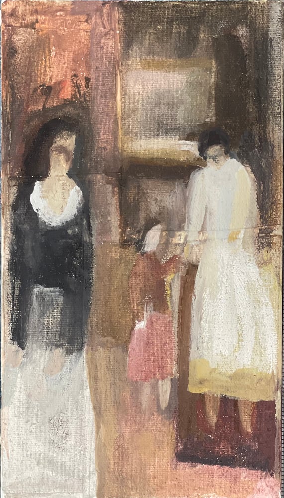 Image of Pisák Krisztina: Két asszony, egy kislány, belső térben