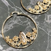 Image 3 of Los Angeles Guadalupe Gold plated earrings