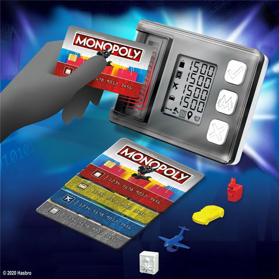 Monopoly Hasbro Super Electronic Banking Board Game Electronic Cashless Reward Tap Technology