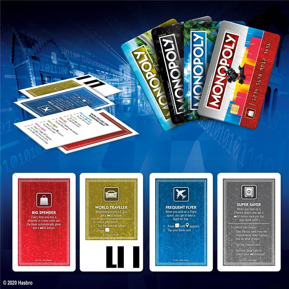 Monopoly Hasbro Super Electronic Banking Board Game Electronic Cashless Reward Tap Technology