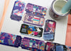 Retro Rainbow - Ticket Washi Tape