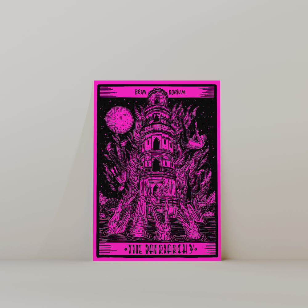 'THE PATRIARCHY' Neon Poster (A3)