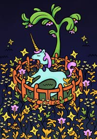 Image 1 of Print - The Unicorn Garden