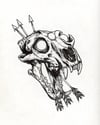 Get Dead Tiger Skull Design - Original Drawing