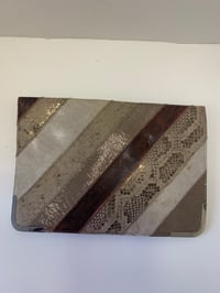 Image 1 of Brown Textured Clutch Bag