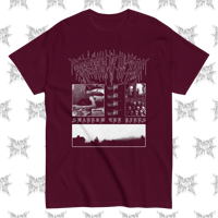 Image 2 of Swallow the Pills Unisex T-Shirt MAROON / BLACK / NAVY