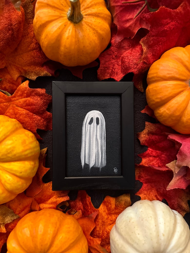 Image of Ghost mini oil painting 
